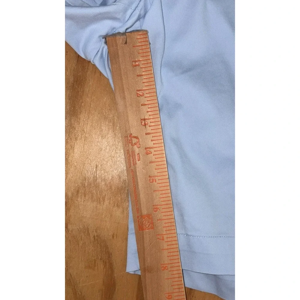 Ralph Lauren Polo Golf Chino Shorts‎ Baby Blue Khaki Crest Logo 38 Twill Stretch